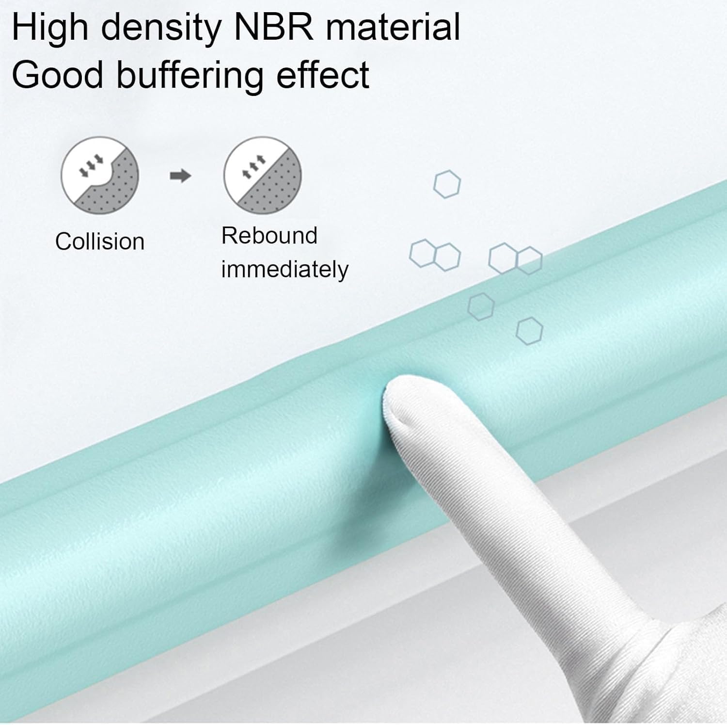 Foam corner protectors, Furniture Corner Protectors Edge Guards Soft NBR Foam Cushion with Strong Adhesive Double Sided Pre Taped Padding Bumper Strips for Coffee Table Kitchen(Woody,4pcs)