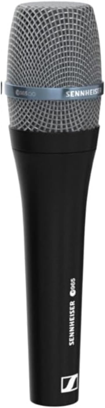 Sennheiser E 965 Condenser Handheld Vocal Microphone Bundle w/Pig Hog PHM10 8mm Mic Cable Polishing Cloth