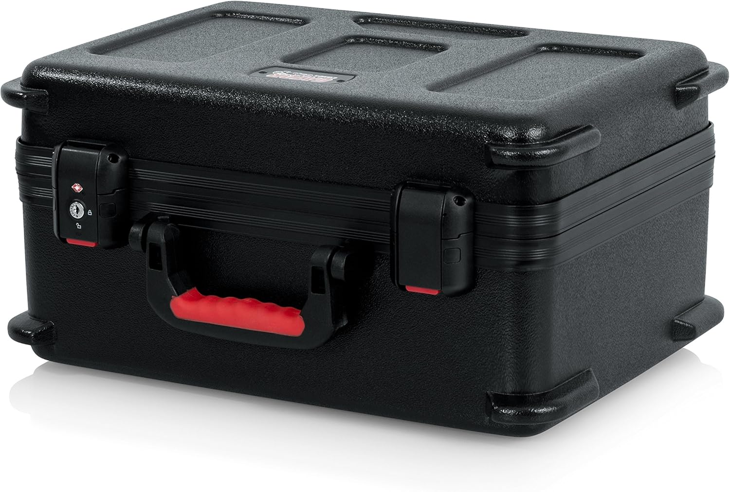 Gator Cases Molded Flight Case to Hold Up to (30) Wired Microphones with TSA Approved Locking Latch, (GTSA-MIC30)