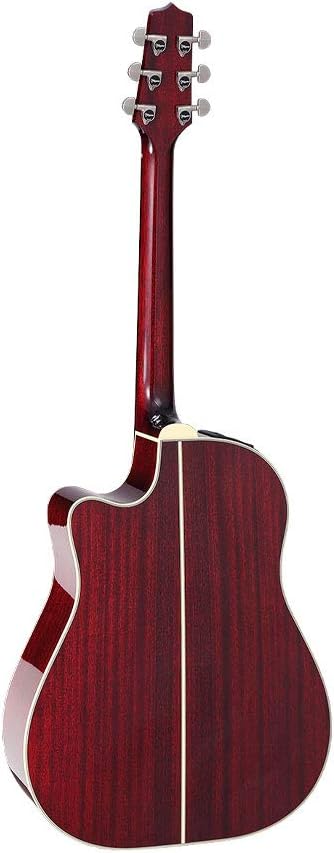 Takamine CP6SSDC 6 Strings Dreadnought Acoustic Guitar with Bold Adirondack Spruce Top and Sapele Back and Sides - Gloss Cherry Sunburst