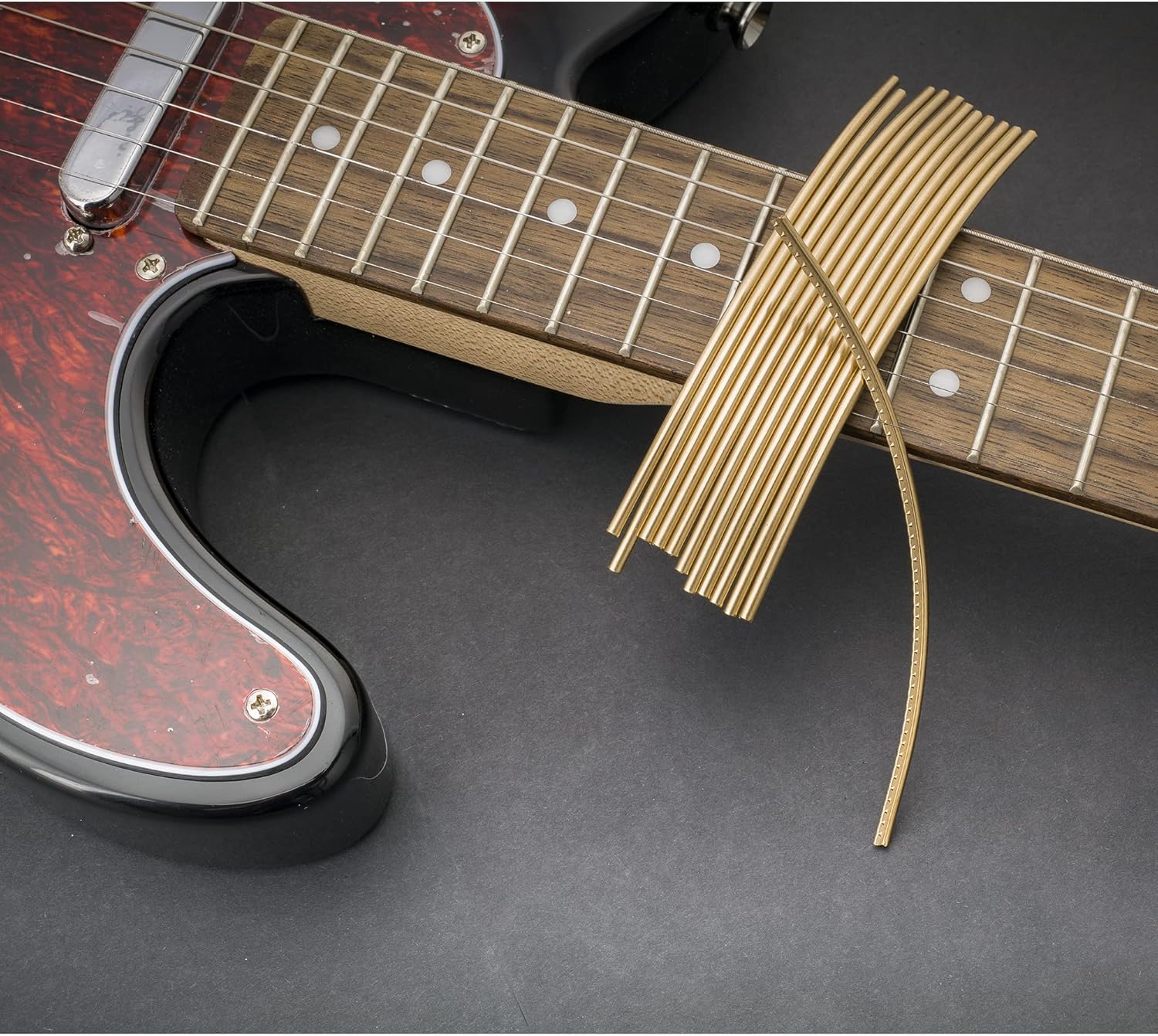 Musiclily Sintoms Fret Wire Set for Ibanez ESP Jackson Hard Rock Metal Guitar, 2.8mm Jumbo Size Bronze