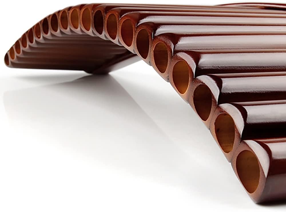 22 Pipes Pan Flute, Pan Pipes Woodwind Instrument, Traditional Musical Instrument Bamboo Pan Flute, for Beginners Learning Teaching (Size : G Key)