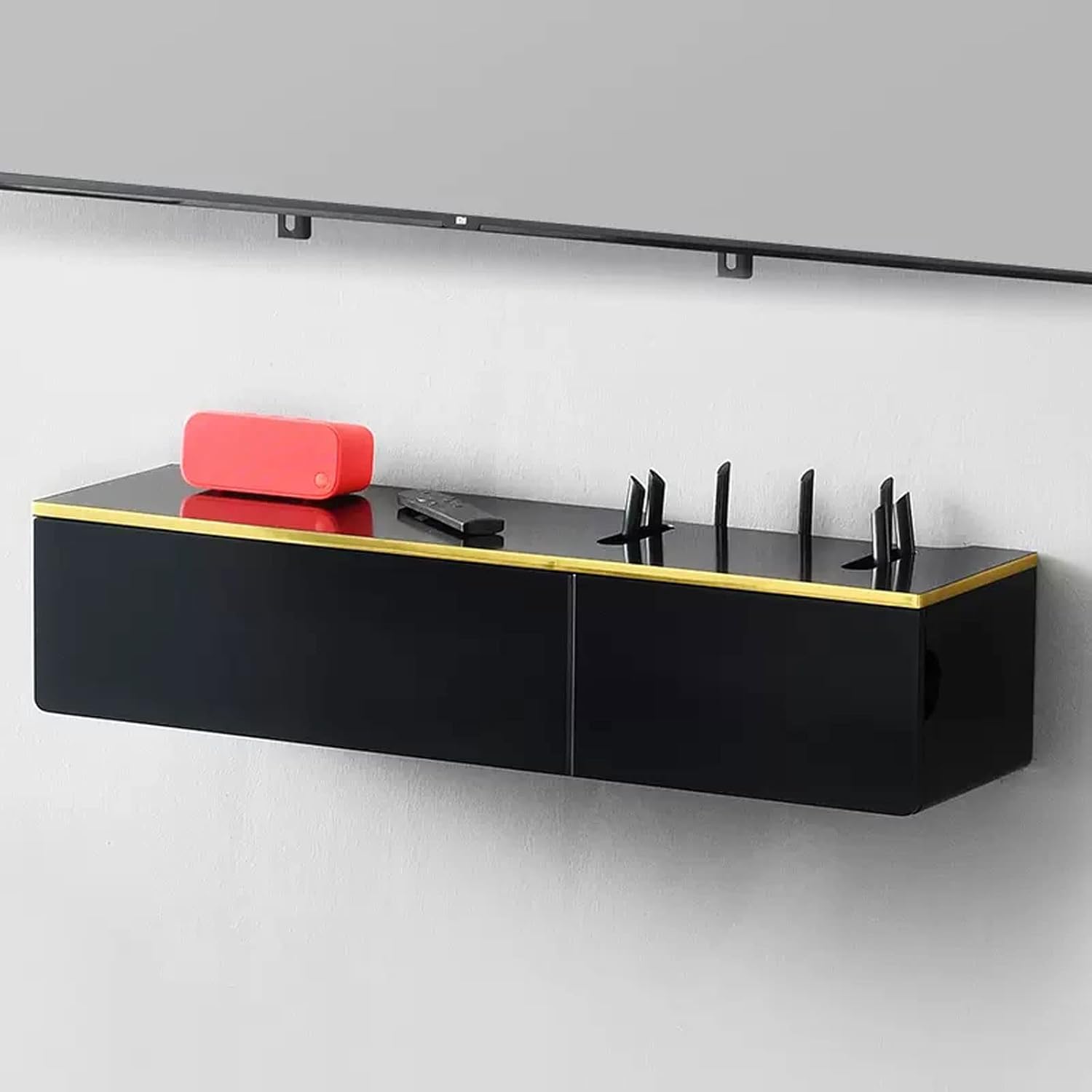 Wall Shelf Floating Shelf Wall mounted TV Shelf TV Stand TV Media Console Set-top box Router Storage Shelf TV Background Wall Decorative Shelf Wall Mount Corner Shelves TV board Display shelves