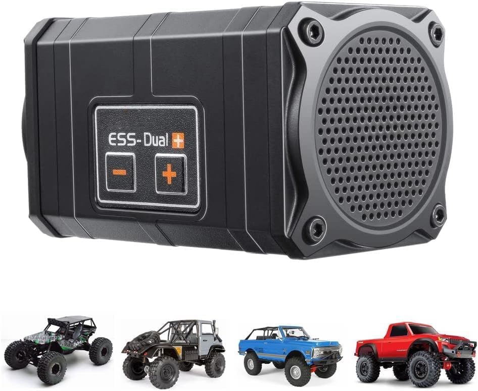 Engine Sound Simulator, Sense Innovations ESS Dual+ Engine Sound Simulated Module Set for TRX4, Axial Wraith SCX10 SCX10 II Engine Sound Simulation System