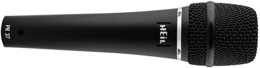 Heil PR37 Large Diameter Hand-Held Vocal Microphone with Pop Filter & XLR Cable Bundle