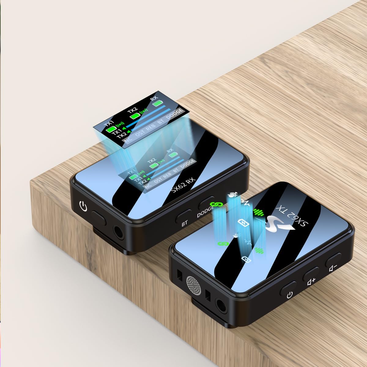 Professional Wireless Lavalier Lapel Microphone for iPhone, iPad, Mini Video Recording Mic for Interview Video Podcast Vlog YouTube & Livestream, Noise Reduction, Plug & Play (Pro Mics with Base)