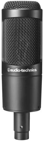 Audio Technica AT2035 Microphone with Knox Gear Pop Filter, Boom Arm and XLR Cable Bundle (4 Items)