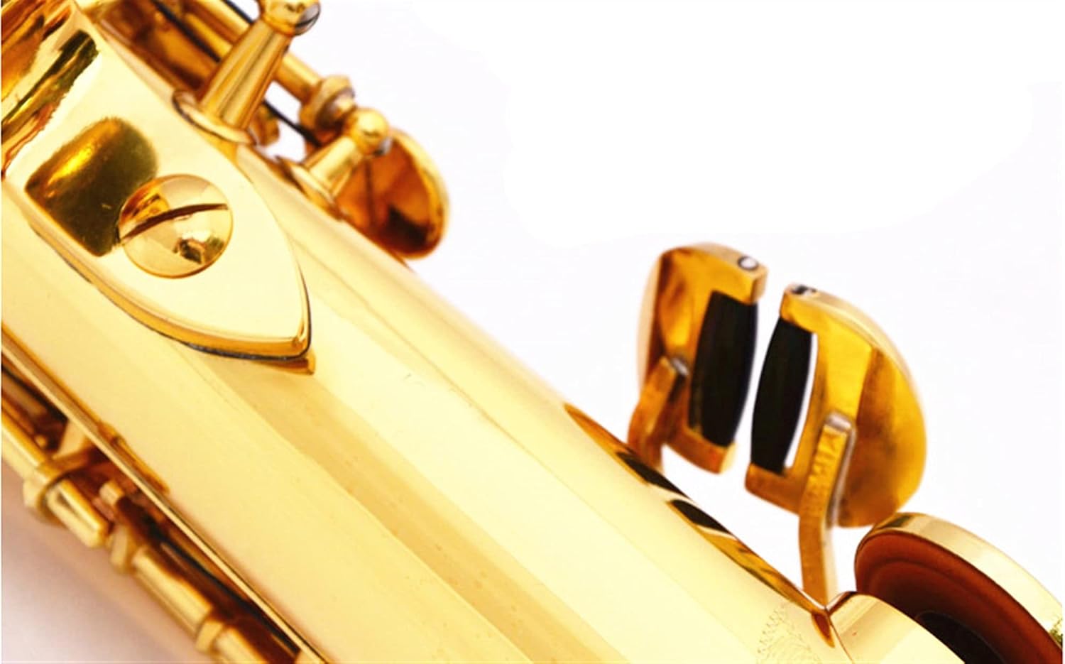 Saxophone Straight B-Flat Split Soprano Saxophone Key Type Woodwind Instrument