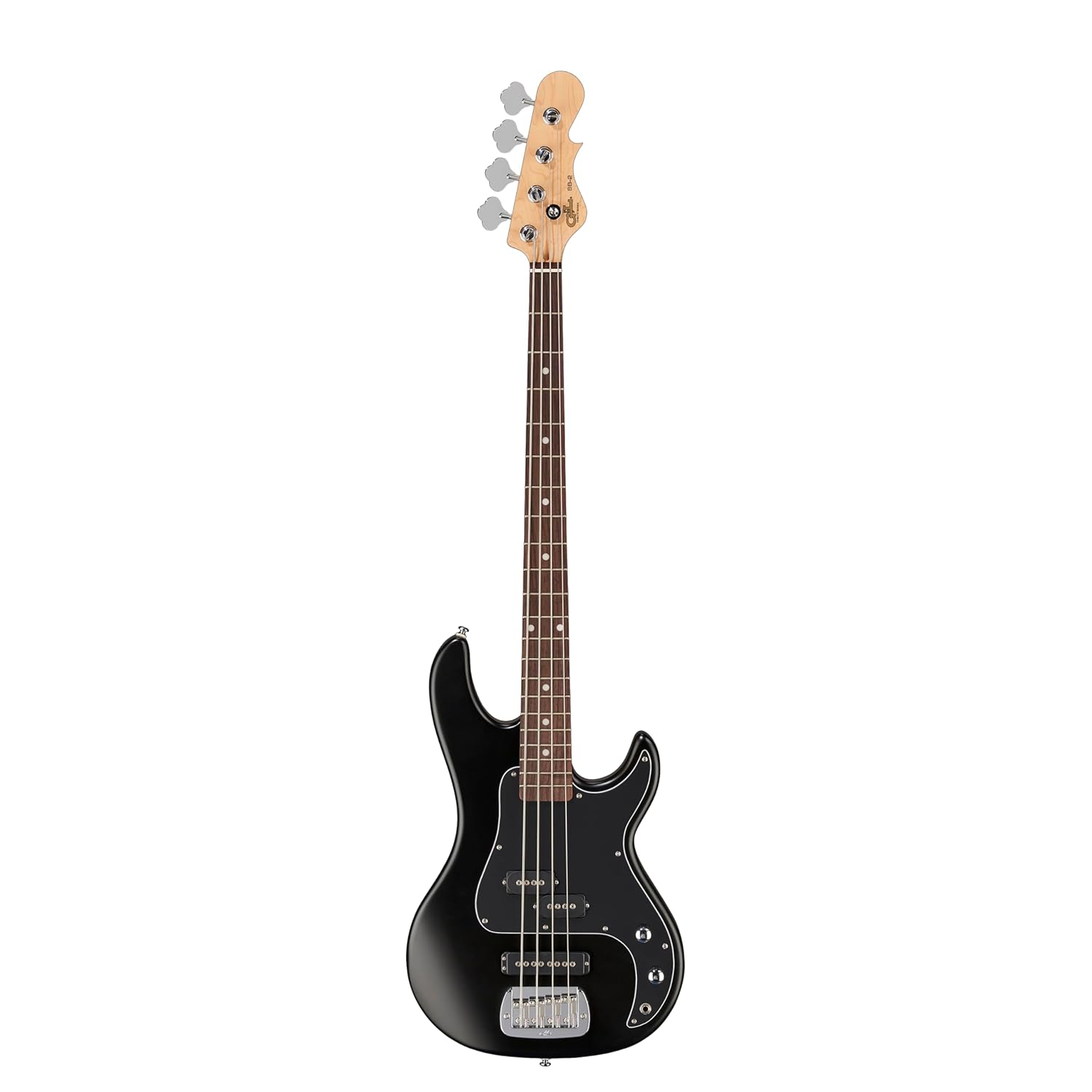 GnL Tribute SB-2 Bass Guitar, Black Frost