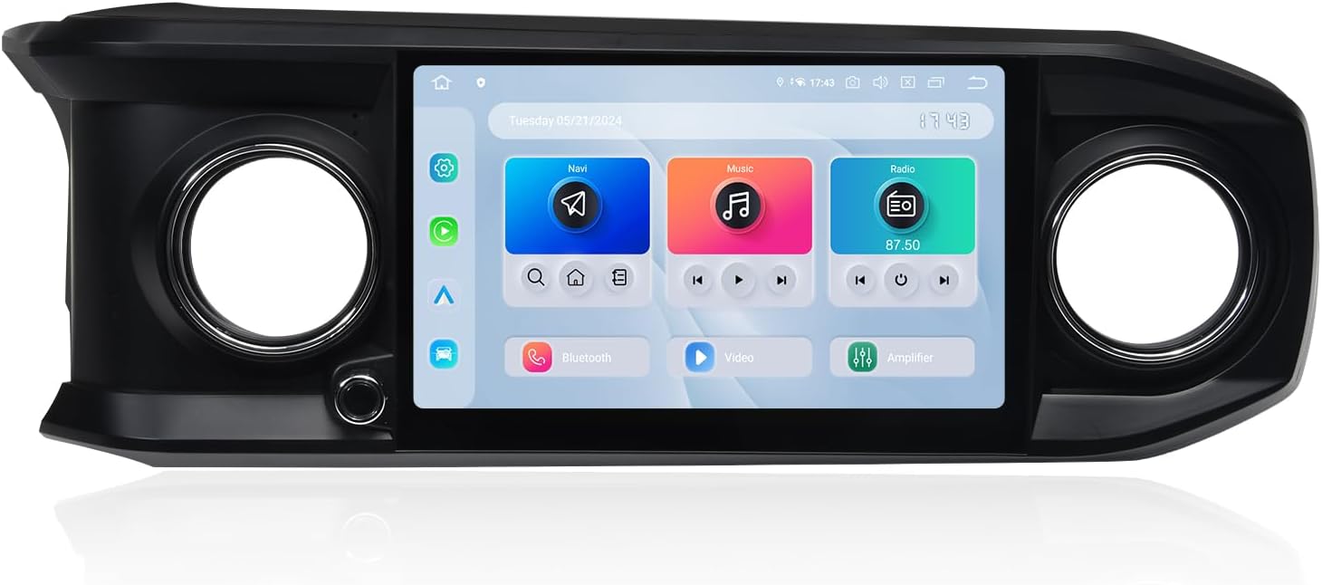 Dasaita Head Unit for Toyota Tacoma 2016-2023, with Wireless CarPlay & Android Auto, 11.6'' Android 13 Car Stereo, 8GB+256GB Off-Road GPS Navigation, Plug and Play Radio, OEM Style, Black