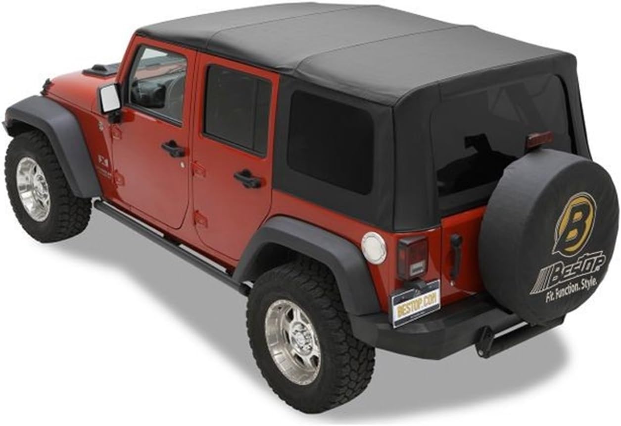 Bestop 7914735 Black Diamond Sailcloth Replace-A-Top For 2007-2018 Wrangler Unlimited