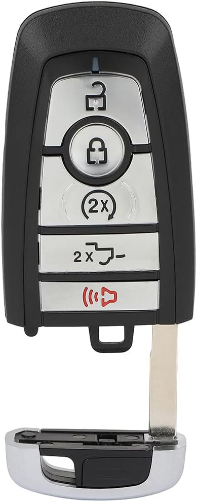 ECCPP M3N-A2C93142600 Keyless Entry Remote Car Key Fob Replacement for 2018-2020 Fit for Ford for F-150 2.7L 2018-2020 Fit for Ford for F-150 3.0L 5 Buttons Pack of 2