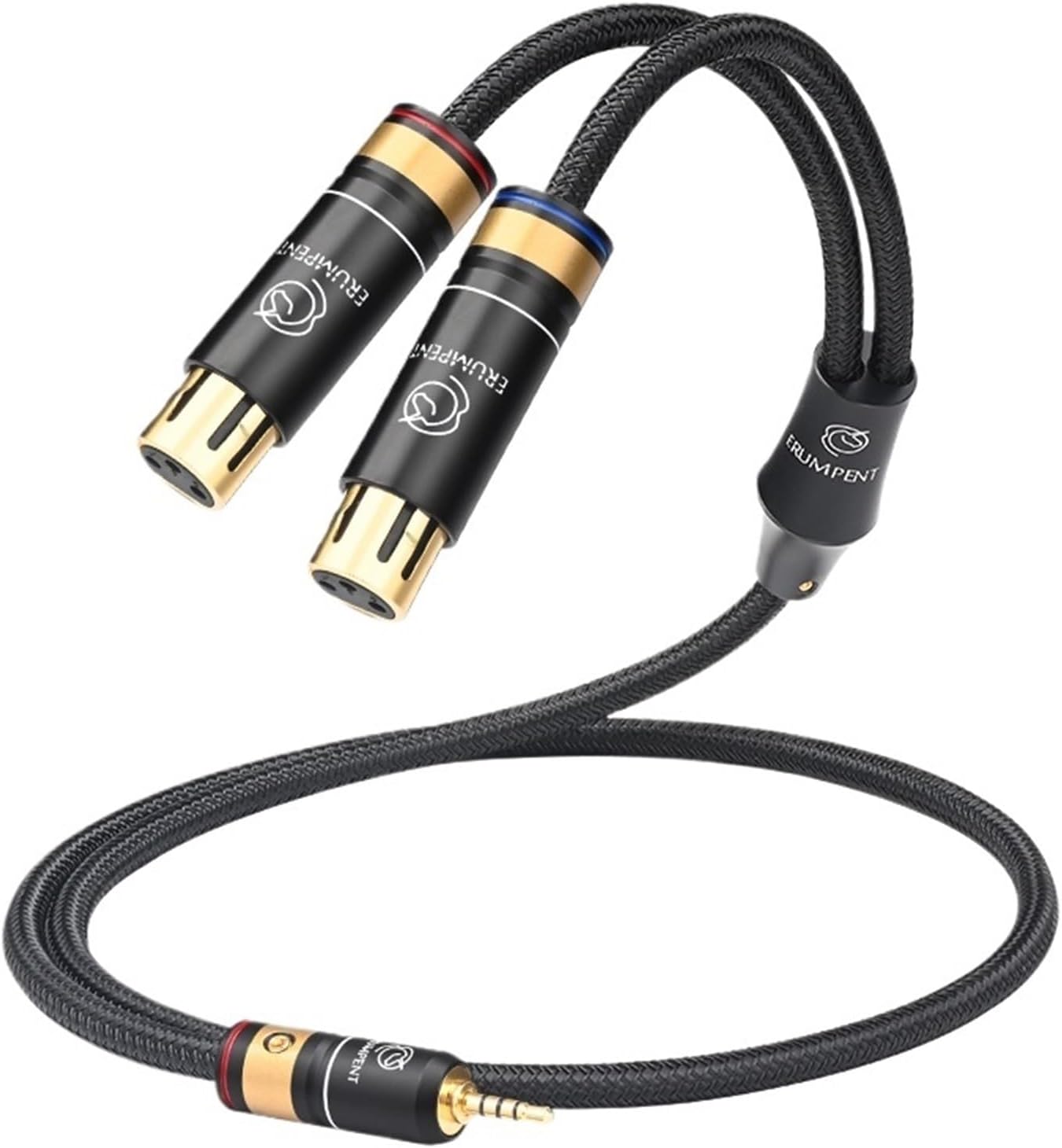 Hi-end 6N OCC 2.5mm to 2XLR Audio Cable for Mixer Amplifier 2.5 Balanced 2.5mm Male to 2XLR Male/Female HiFi Cable(2m)