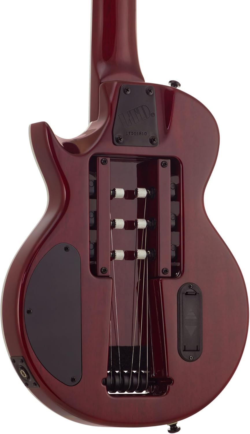 Traveler Guitar LTD EC-1 Deluxe (See Thru Black Cherry) Electric Travel Guitar w/Gig Bag