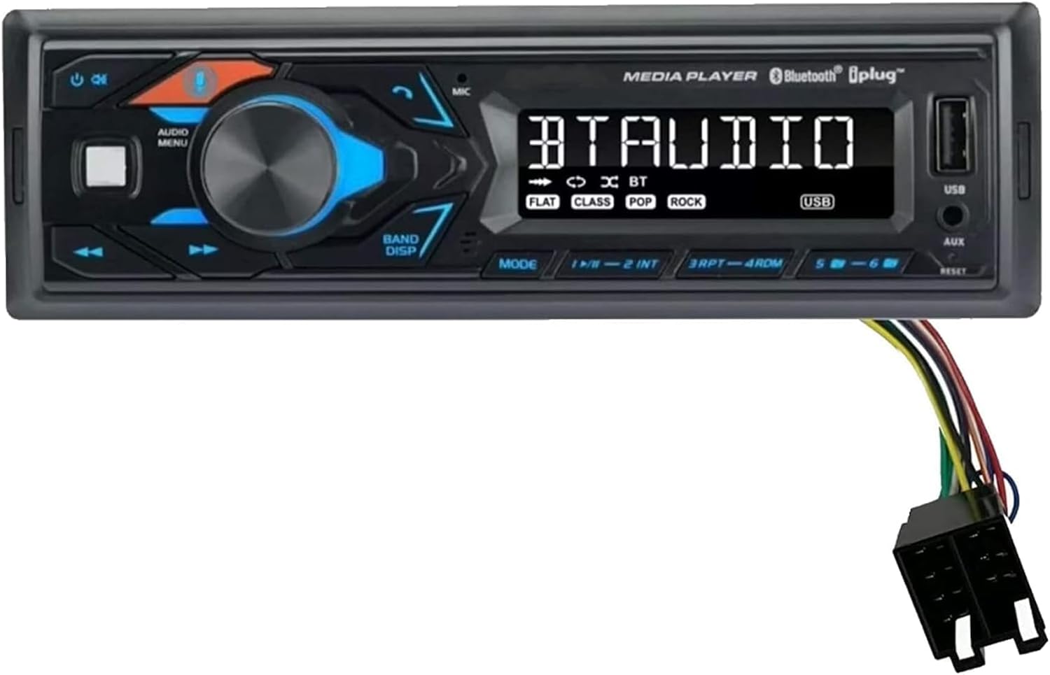 Generic Bluetooth Tractor Radio for John Deere, JCB, and McCormick AM/FM, Siri/Google Assistant, USB Input with MP3 Playback and Charging Radio Stereo Receiver - Includes Easy Connect Harness