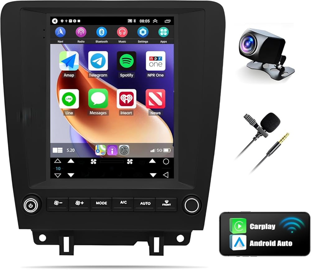 4+64G Car Stereo Radio for Ford Mustang 2010 2011 2012 2013 2014, 9.7