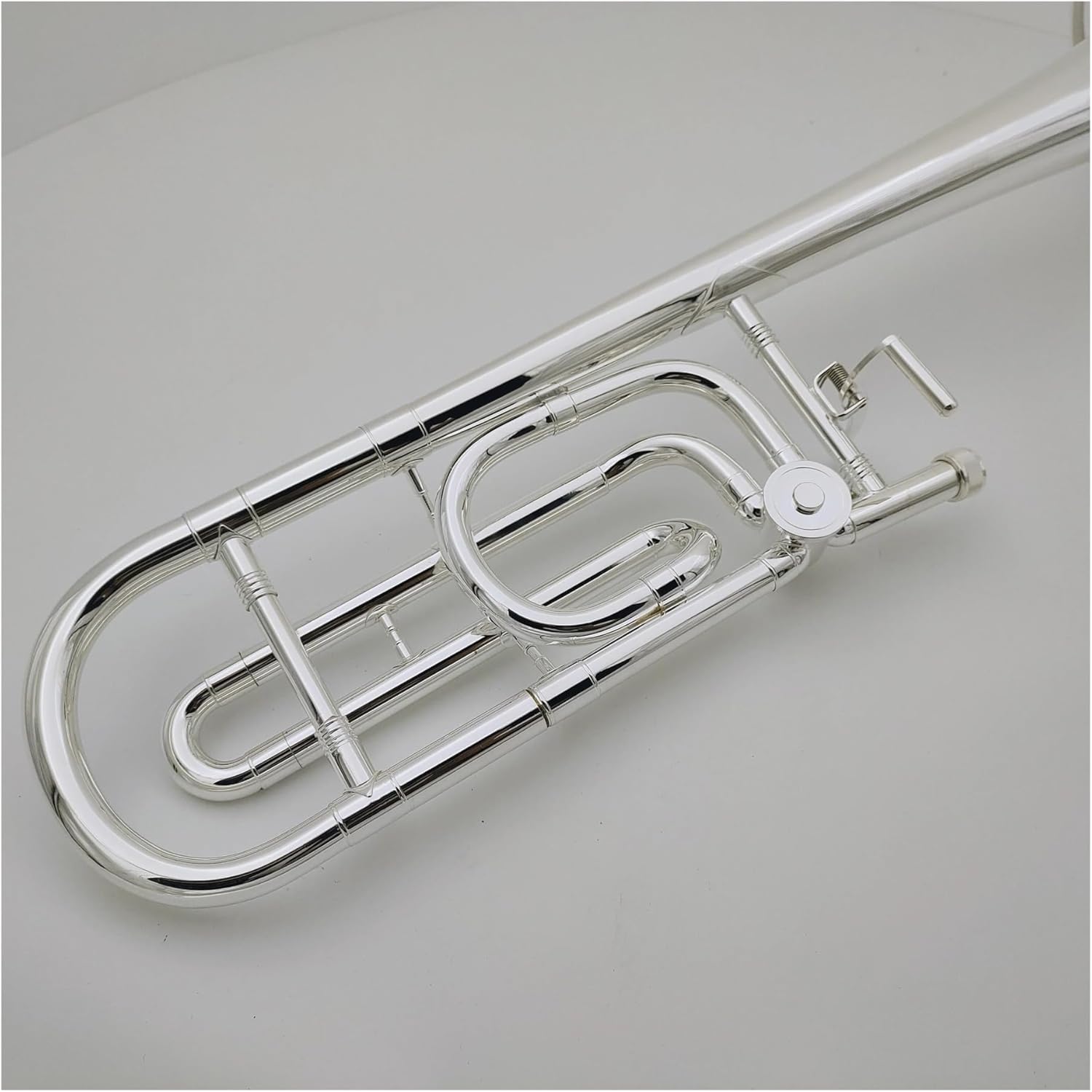 Professionals euphonium Tenor Trombone Bb/F Sliver Plated Musical Instrument With Mouthpiece Case
