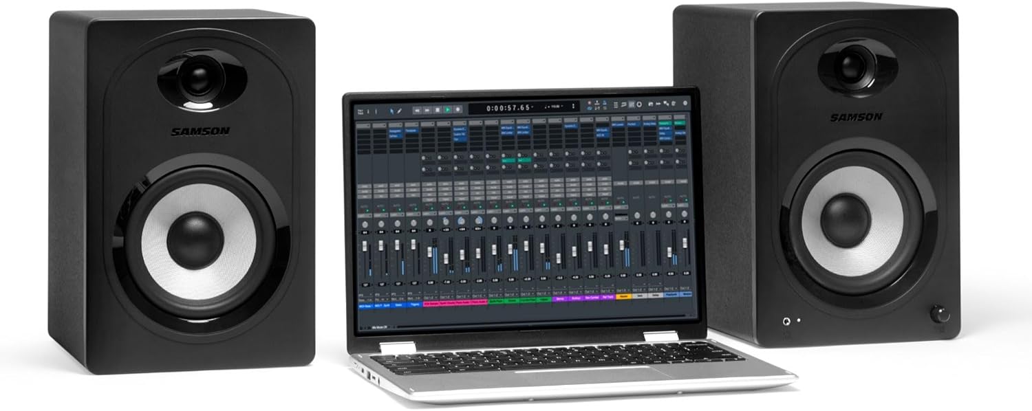 SAMSON MediaOne M50BT Powered Studio Monitors Restock Deal