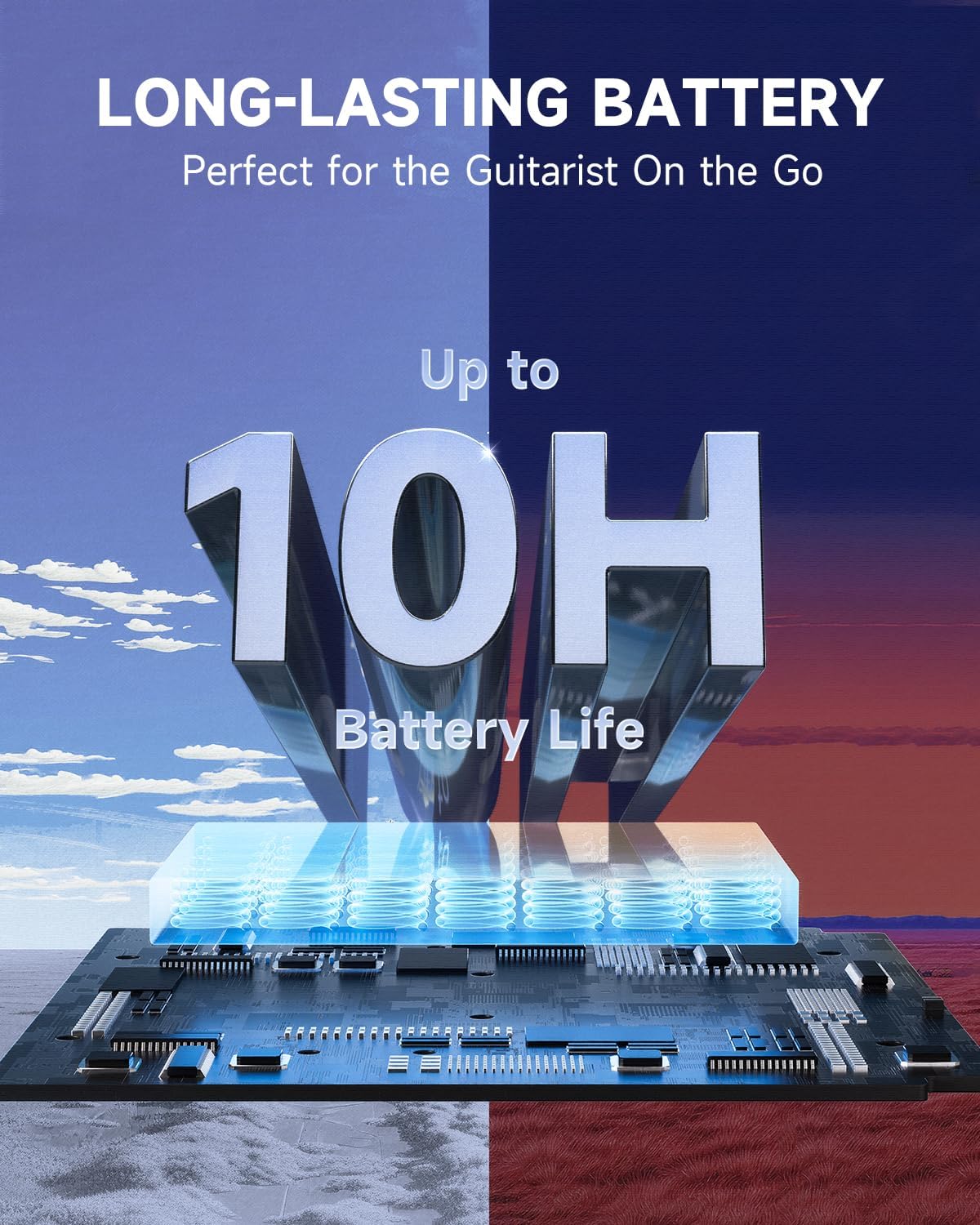 Donner Pocket-X Multi Effects Guitar Pedal Guitar/Bass AMP Modeler Multi Effects Processor Portable Rechargeable Guitar Pedal with 6 Effects Modules, 80 Presets, 20 IRs for Electric Guitar