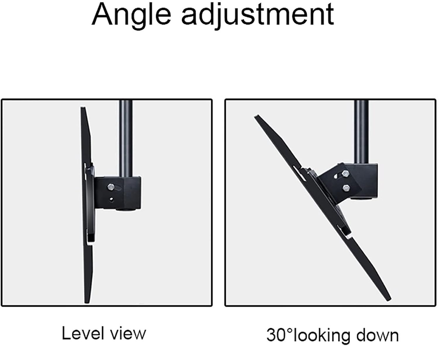 Adjustable Ceiling Tv Mount Bracket - Tv Wall Mount, Double Bar Adjustable Tilt, Suitable for 55-86 Inch Large Led Screens Tv Stand, Vesa 800X400Mm Ceiling Tv Mount