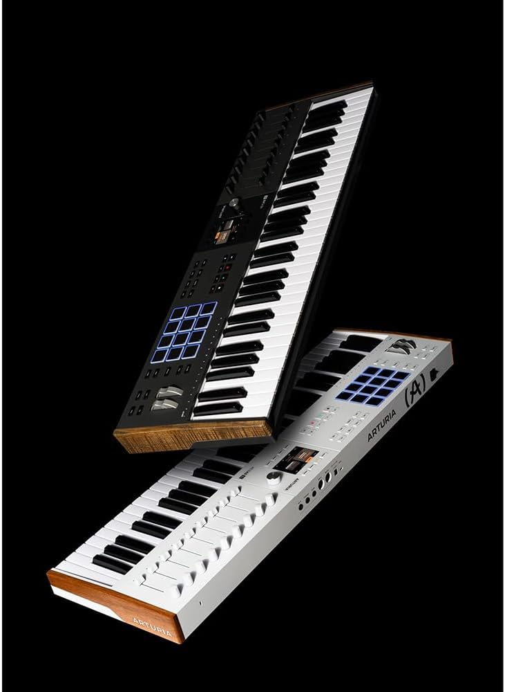 Arturia 231631 KeyLab 61 Mk3 61-Key USB MIDI Controller Keyboard White Bundle with 2 YR CPS Enhanced Protection Pack