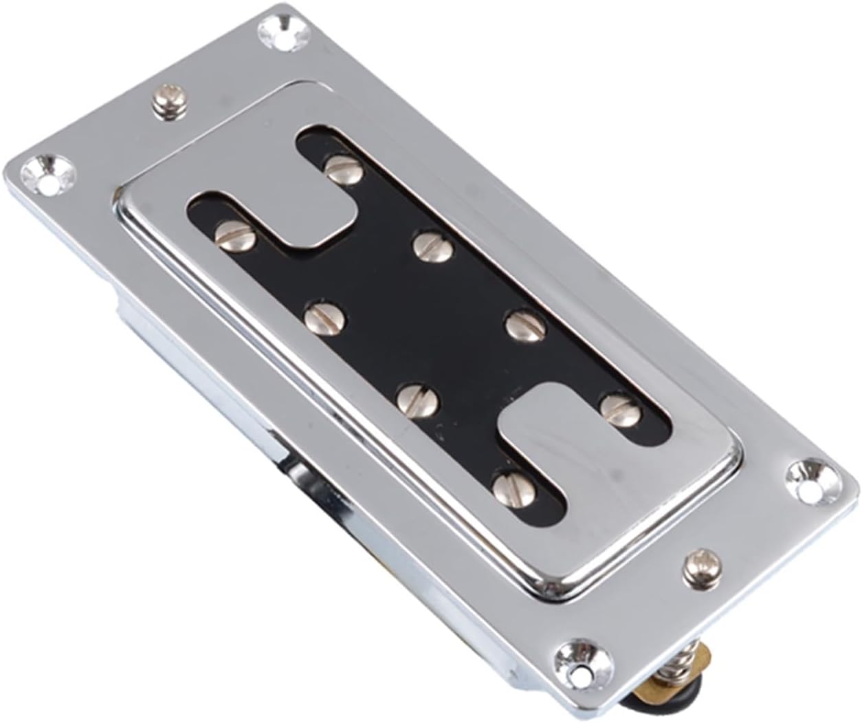 Mini Style Double Coil Humbucker Ceramic Magnet Pickup for 4 String Electric Bass Guitar Parts (Color : Set)