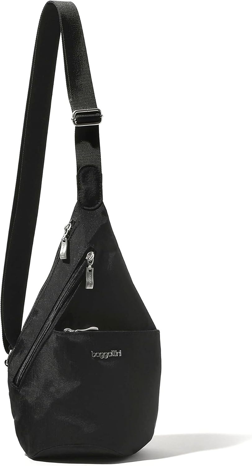 Baggallini Mini Sling - 12x7 Sling Crossbody Bag Backpack with Adjustable Shoulder Strap