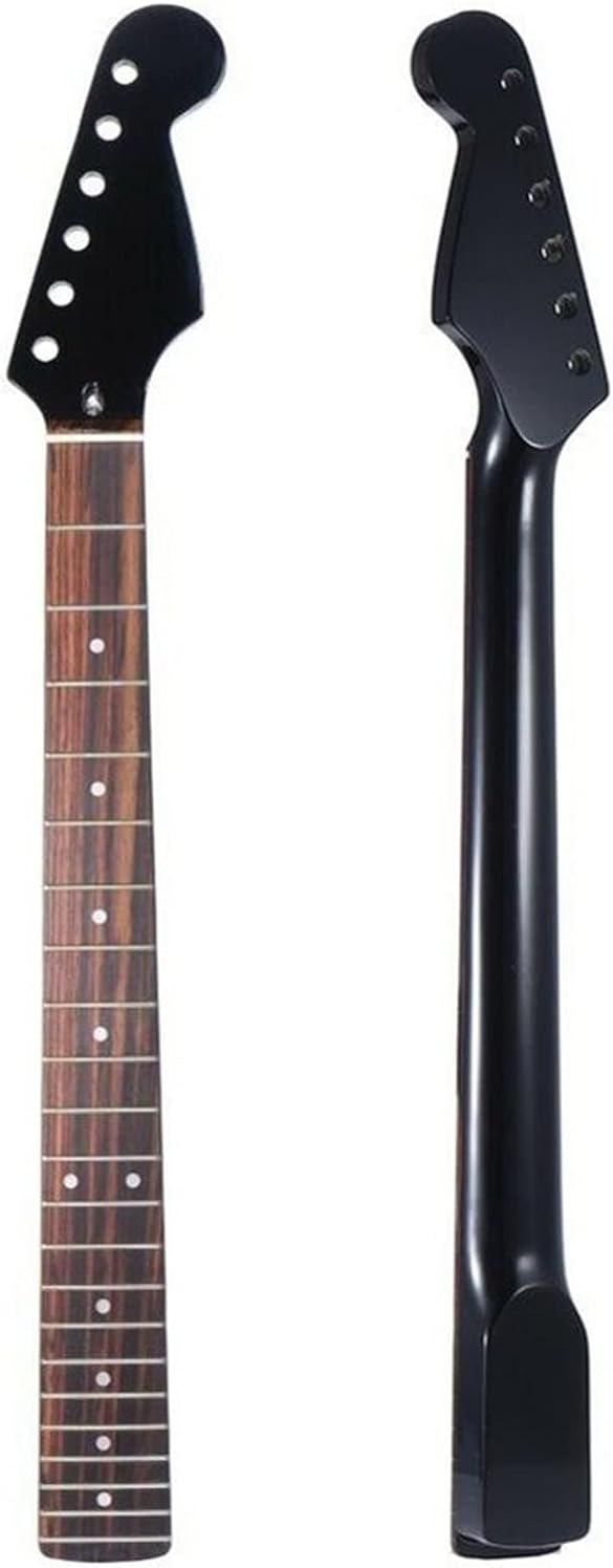 Matte Black 22 Fret Electric Guitar Neck/Maple Stem/Rosewood Fingerboard Guitar Accessories Unfinished Guitar Neck