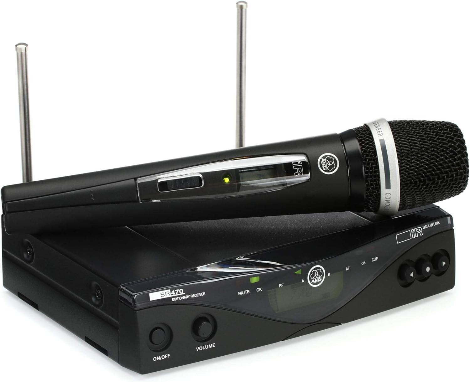 AKG Pro Audio WMS470 Vocal Set C5 Band 7 Wireless Handheld Microphone System with SR470 Stationary Receiver and HT470/D5 Handheld Transmitter