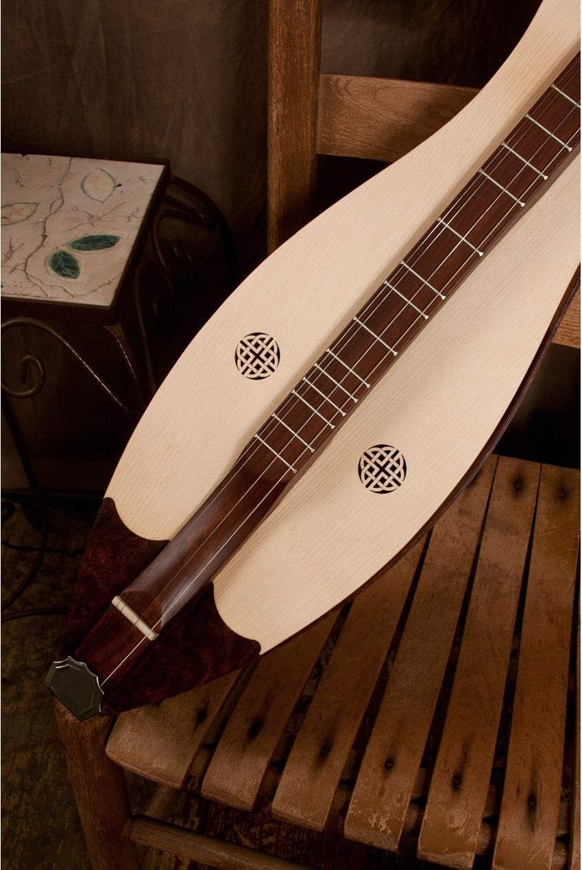 Roosebeck Grace Mountain Package includes: Dulcimer 4-string Vaulted Knotwork + Snark Clip-On Chromatic Tuner