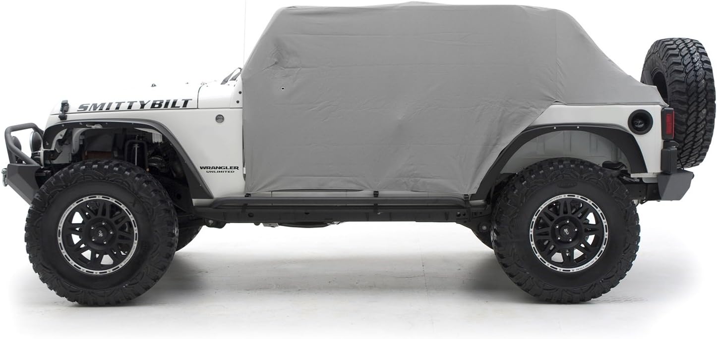 SmittyBilt CAB CVR W/DOOR FLAP GRAY - SB1069