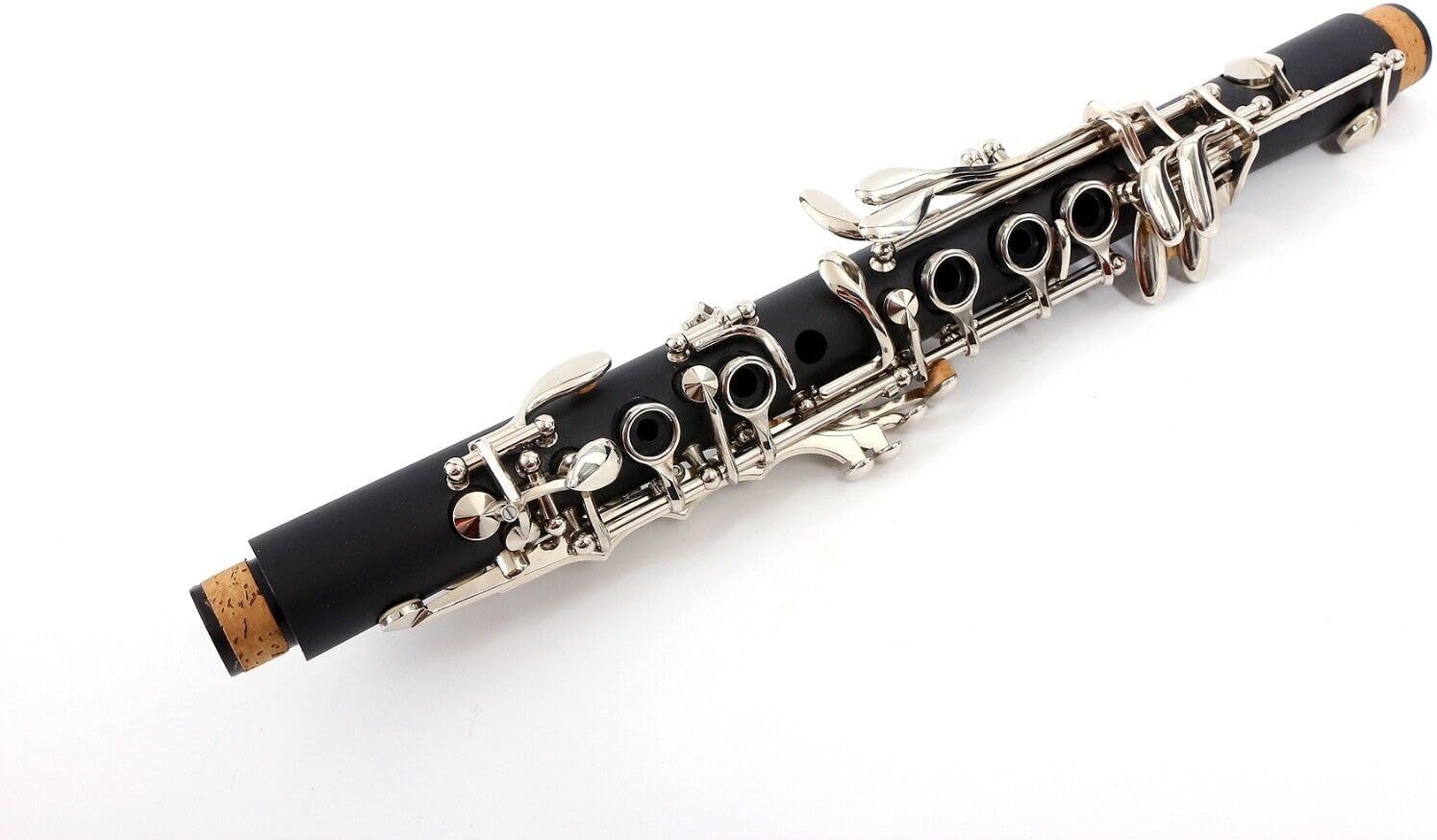 Ebonite Clarinet E Flat Clarinet for Beginner Student with Protect Case 2 Barrels Cleaning Cloth Mouthpice Gloves