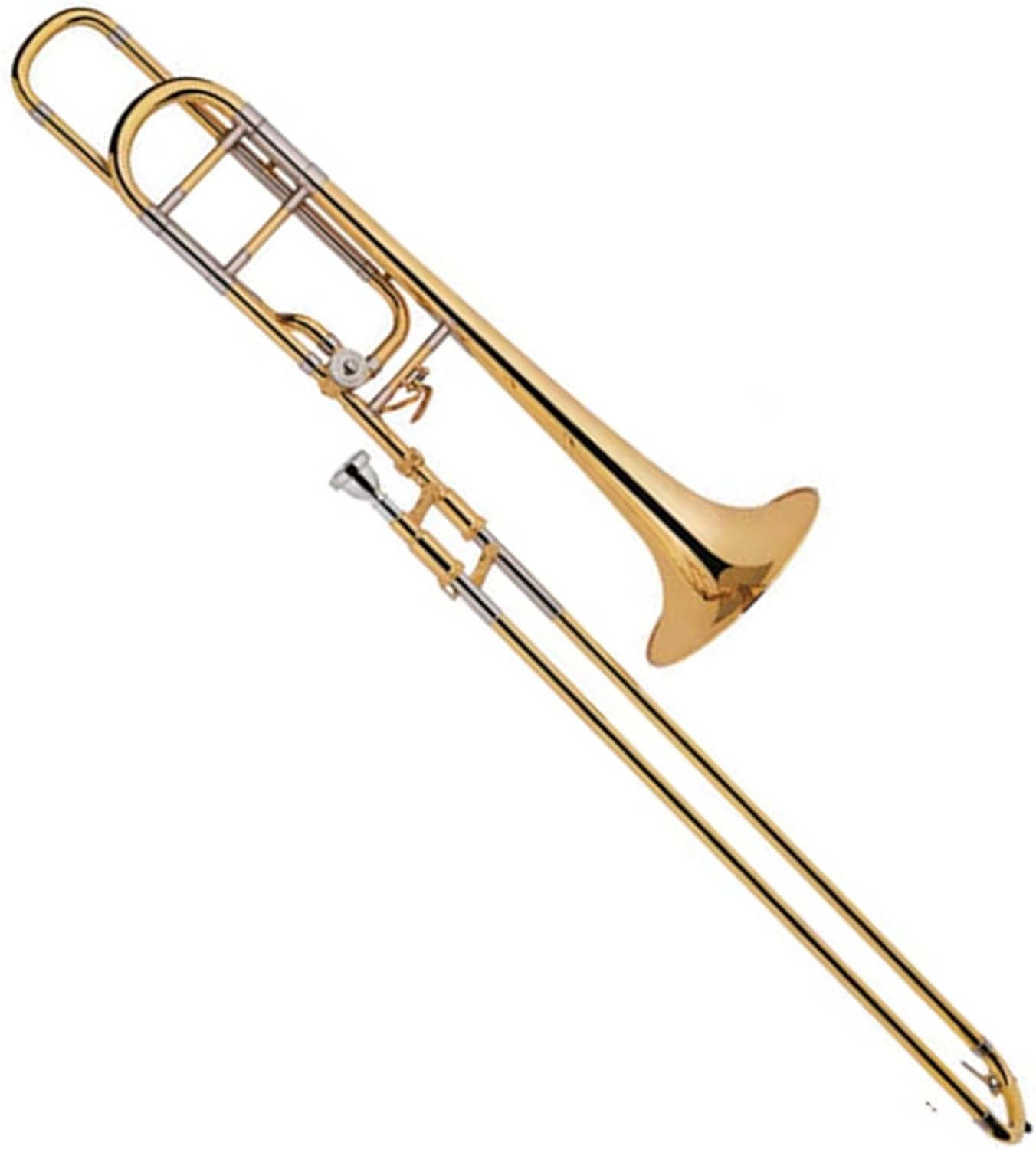 FLFL Student Trombone Tenor Tuning Slide Gold Brass Bell Trombone