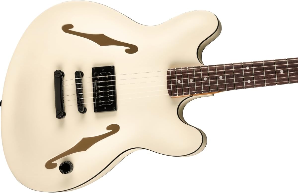Fender Tom DeLonge Starcaster Semi-hollowbody Electric Guitar - Satin Olympic White