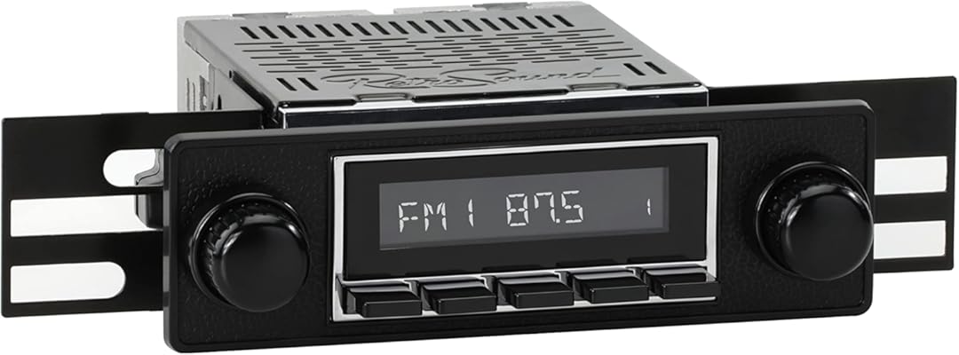 RetroSound Classic Car Stereo Compatible with 1969-77 Alfa Romeo Spider (HCB-M2-403-36-96AR4) Includes Bluetooth, USB, AM/FM