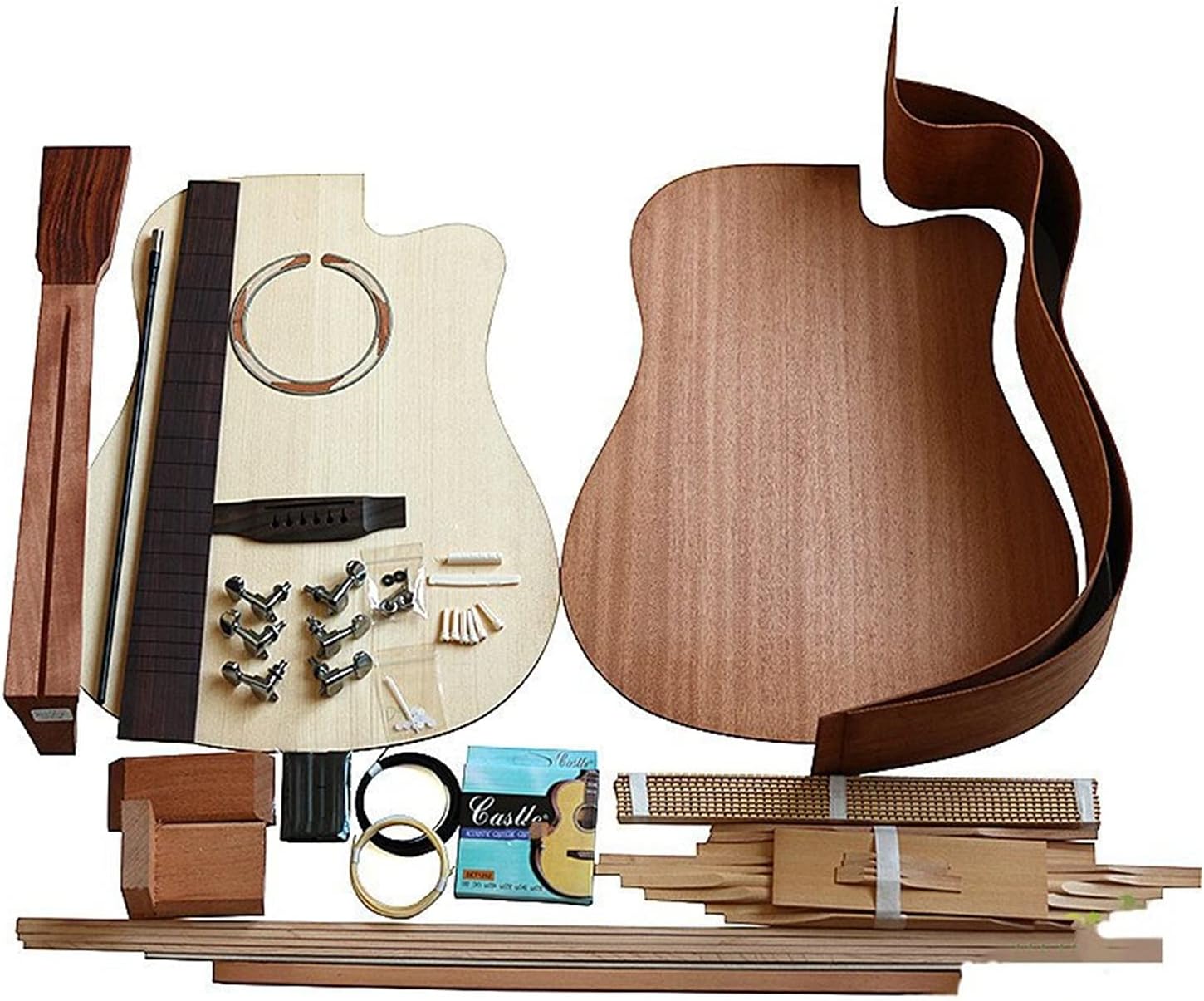 Unfinished Guitar Kit 1 Set DIY 41