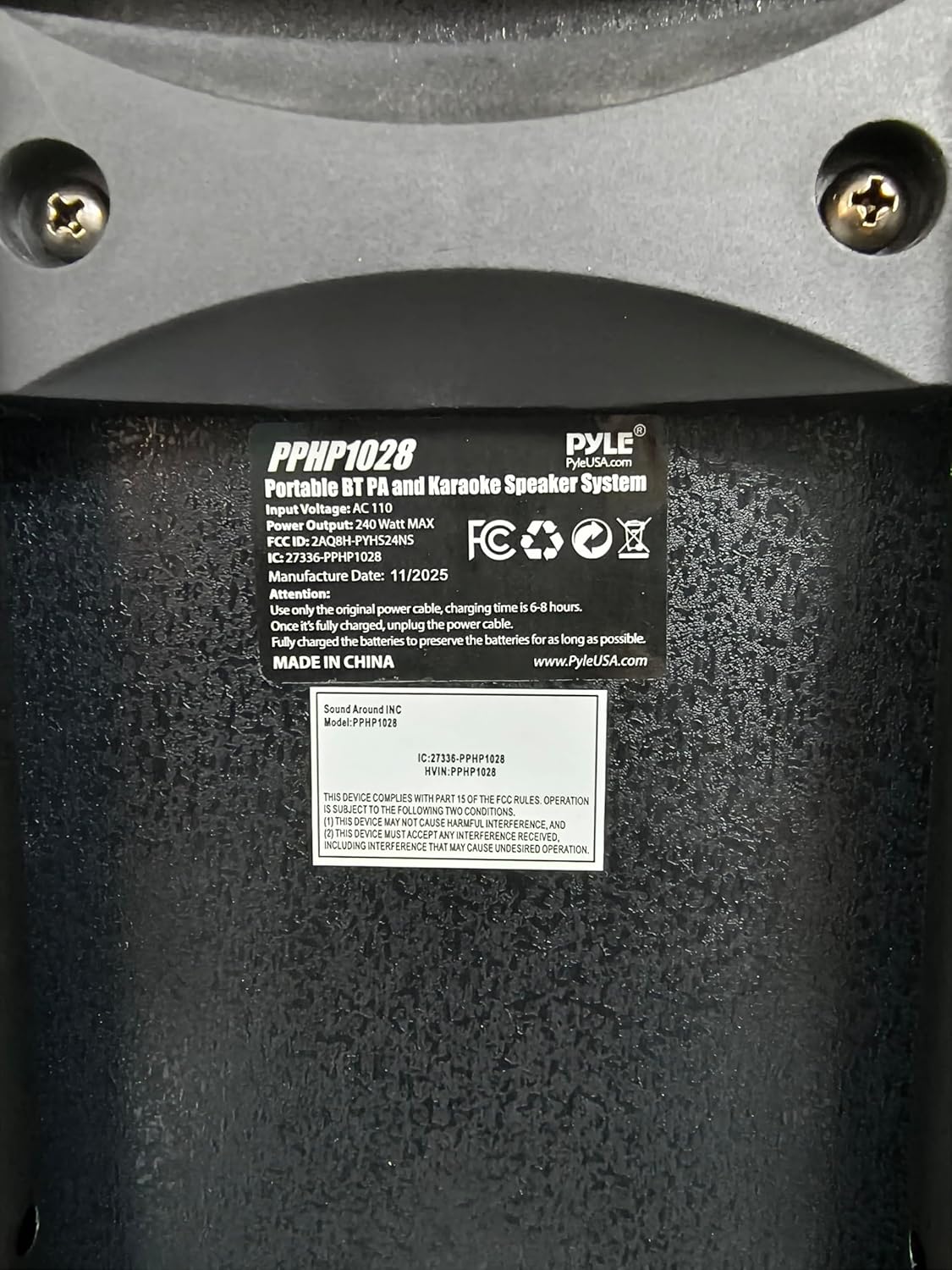 Pyle Bluetooth Speaker System with Wireless Mic, 240W PA and Karaoke Machine, Dual 10