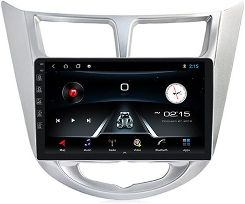 Double Din Car Stereo with Bluetooth and Backup Camera 9 Inch Touch Screen Car Radio, for Hyundai Verna 2010-2016 Support GPS/USB/Mirror Link/Steering Wheel Control/DAB+