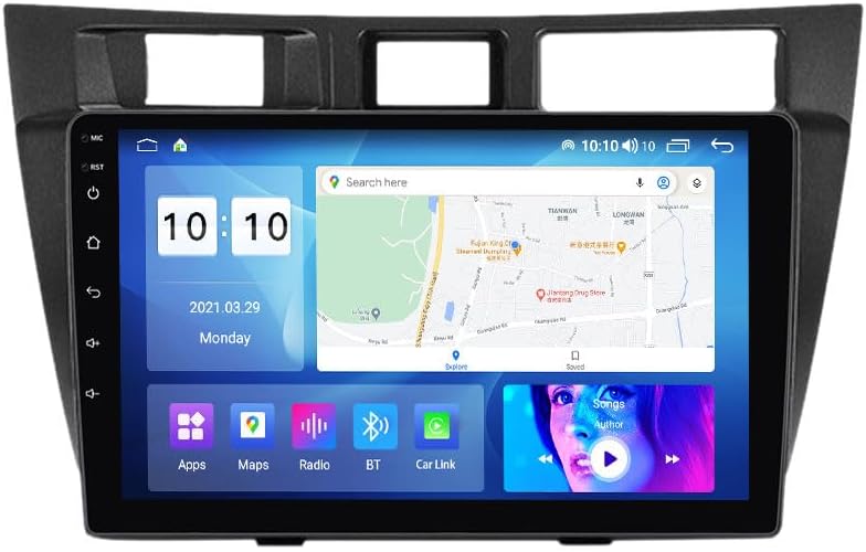 Android Car Stereo for Toyota Mark 2000-2007,9 inch IPS Touchscreen with Upgrade Wireless CarPlay & Android Auto,WiFi/GPS,Support SWC and Subwoofer,4-Core 1+32G