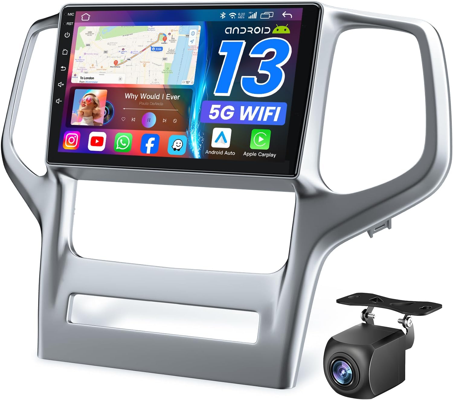 [Support OTA Update] Android 13 Car Radio Stereo for Jeep Grand Cherokee 2011 2012 2013: 9