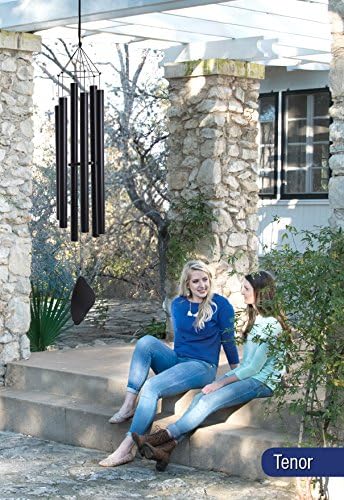 Music of the Spheres - Pentatonic Tenor, Medium-Large Handcrafted Wind Chime, Precision Tuned, Weather-resistant Unique Outdoor Wind Chimes, 60