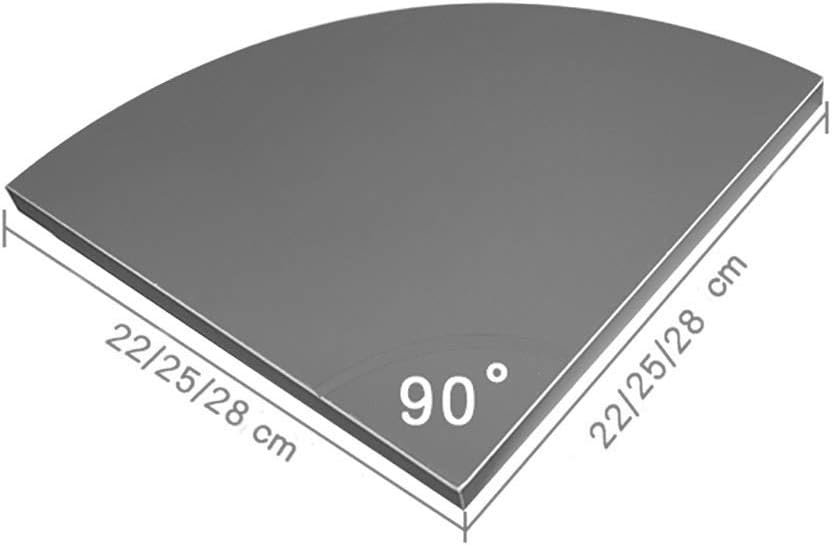 Wall Mount Corner Shelf Wood, Set of 3 No Drilling Wall Shelf Hanging Corner Shelves Floating Shelves for Books Office-Blue 25cm(10inch) (Blue 25cm(10inch))