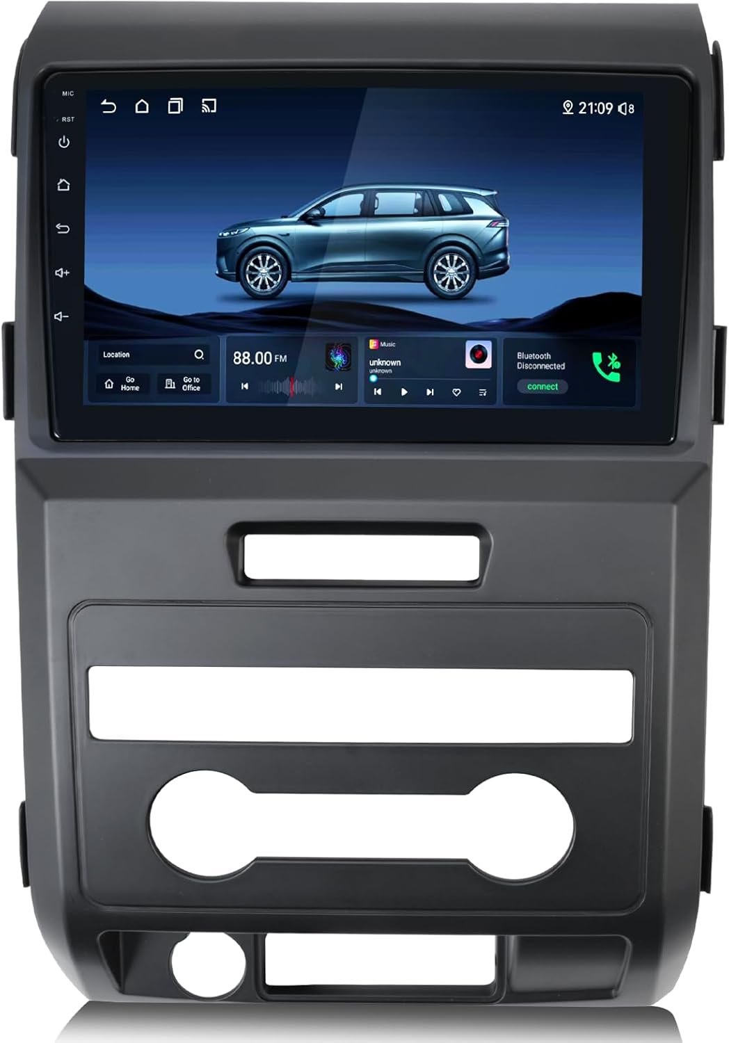 Car Radio Upgrade for Ford F150 2009-2014, 4GB+64GB Qualcomm 8 Core Head Unit with Wireless CarPlay Android Auto, 10.1 Inch F150 Radio Bulid in EQ,DSP,Bluetooth,FM,AM,Backup Camera,SWC,WiFi,GPS.