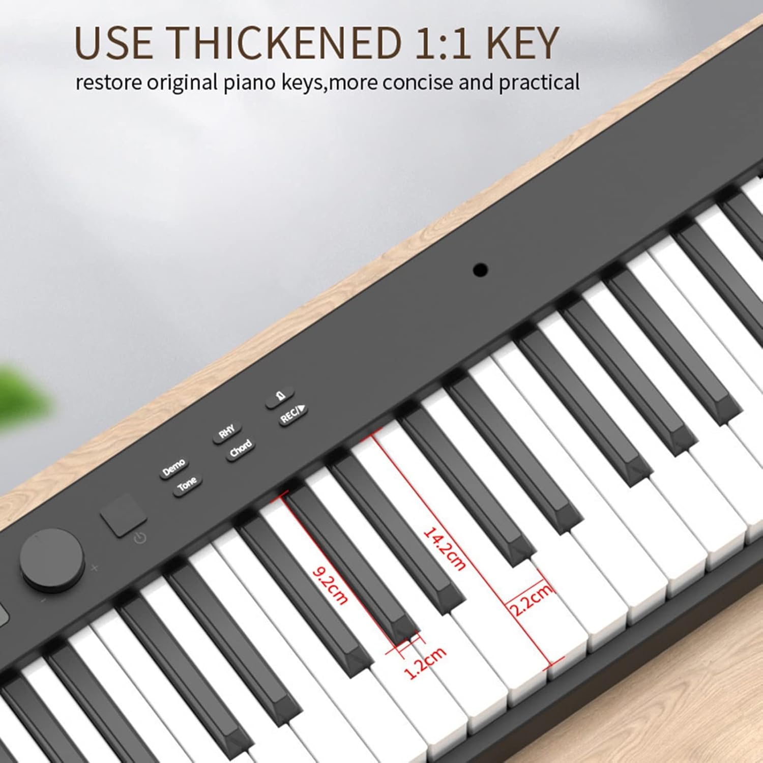 88 Keys Full Size Weighted Keyboard Piano Foldable Digital Piano Portable Keyboard For Beginners With Bluetooth, USB/MIDI, Sustain Pedal, Piano Bag, Music Sheet Stand(White)