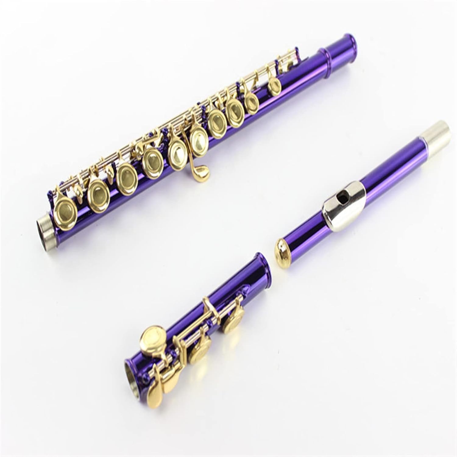 ZUZU Wind Instrument Flute 16 Hole Closed Hole C Flute B Tail E Key Peach Purple Lacquer Jin Jian Beginners Flute
