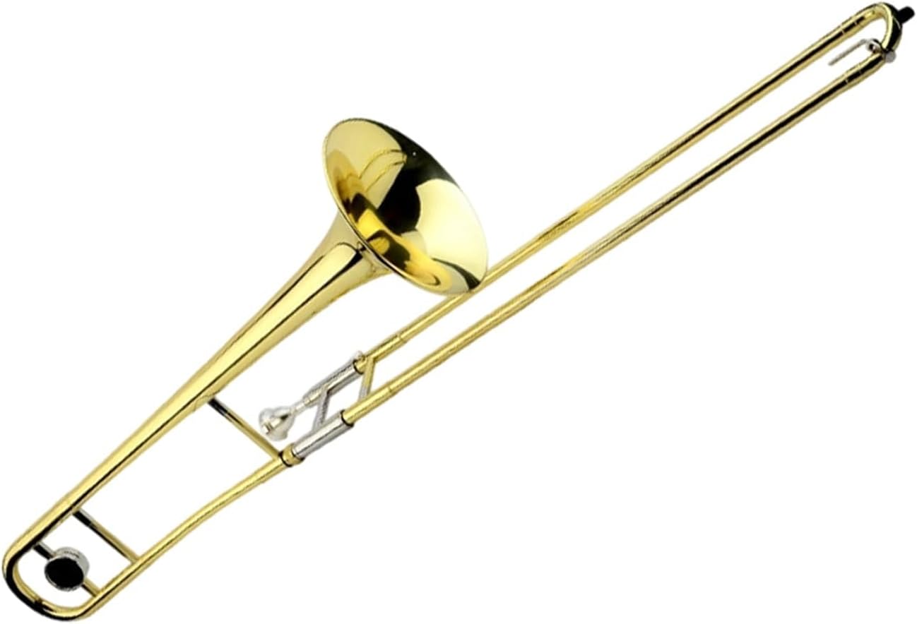 Adult Trombone Instrument Trombone Medium Pitched Instrument B Flat Gold Suitable For Beginners(1)