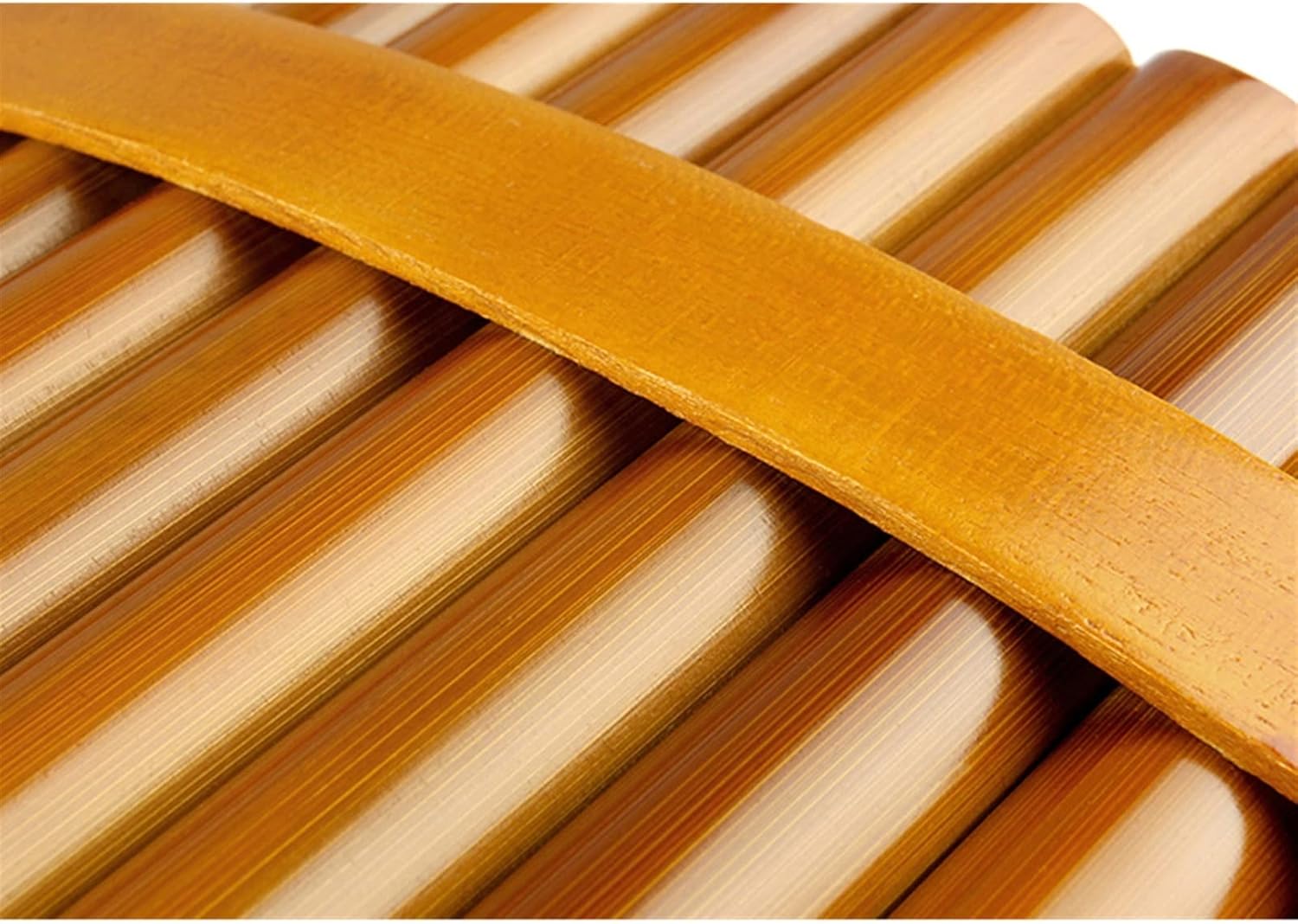 Natural Bamboo Flute Chinese Musical Instrument Pan Flute Wind Instrument Pan Pipes Handmade Pan Flute (Color : Left)