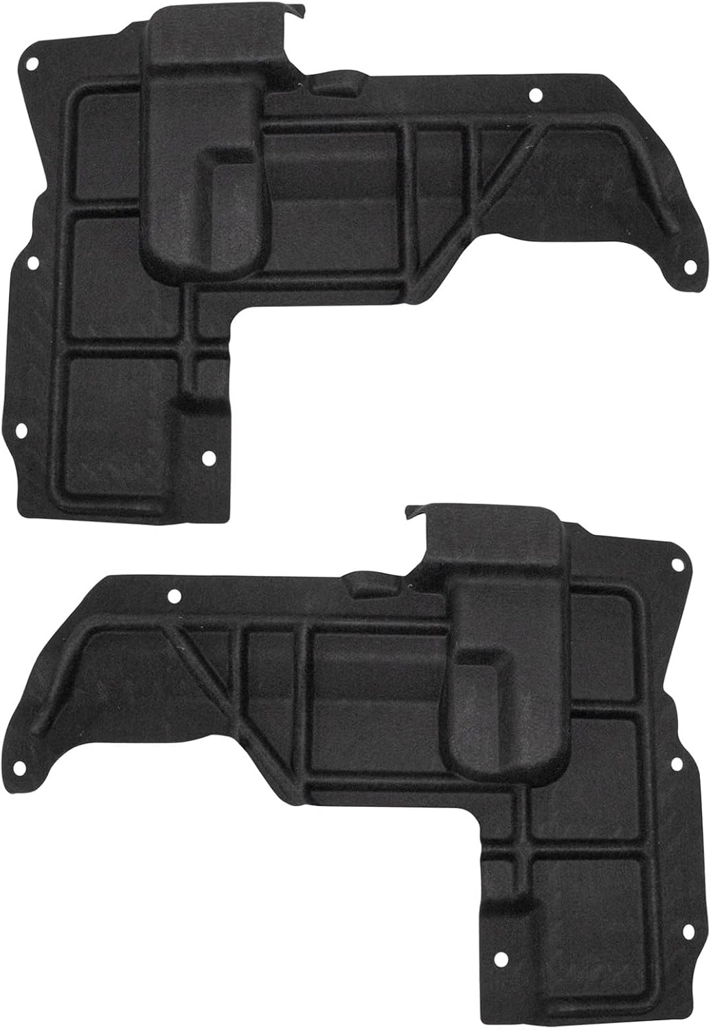 TRQ Front Fender Splash Shield Driver & Passenger Side GM1250163 GM1251163 Compatible with 2016-2019 Cadillac CTS 2016-2022 Chevrolet Camaro