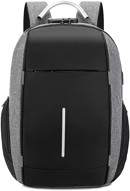 Backpack for Men Anti-Theft Laptop Backpack for Men, 15.6 Inch Waterproof Travel Large Capacity School Backpack (Color : Gray)