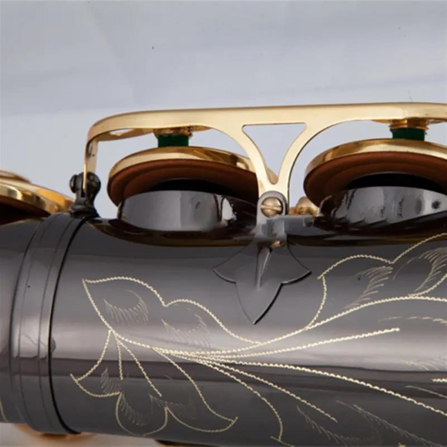 Alto Saxophone Wind Instrument Black Nickel Eb Tone Set Of Accessories